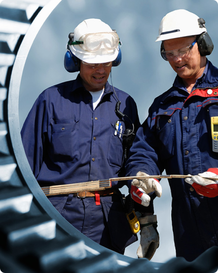 Operario de GDS trabajando en mina